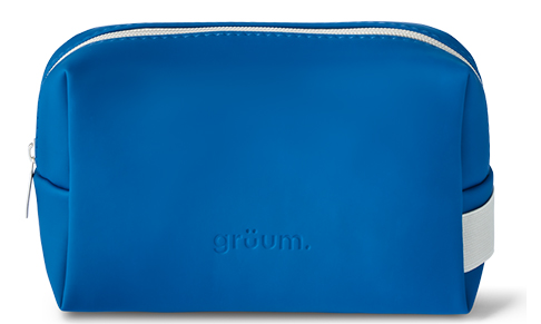 grüum debuts wash bag collection made from ocean-bound plastic